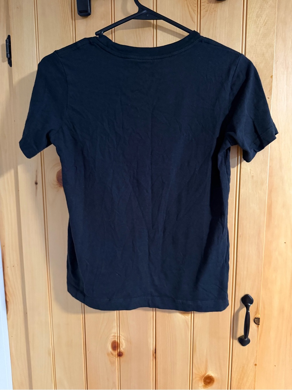 Nike Black Short Sleeve with White Logo- Mens Size Medium - Picture 2 of 4